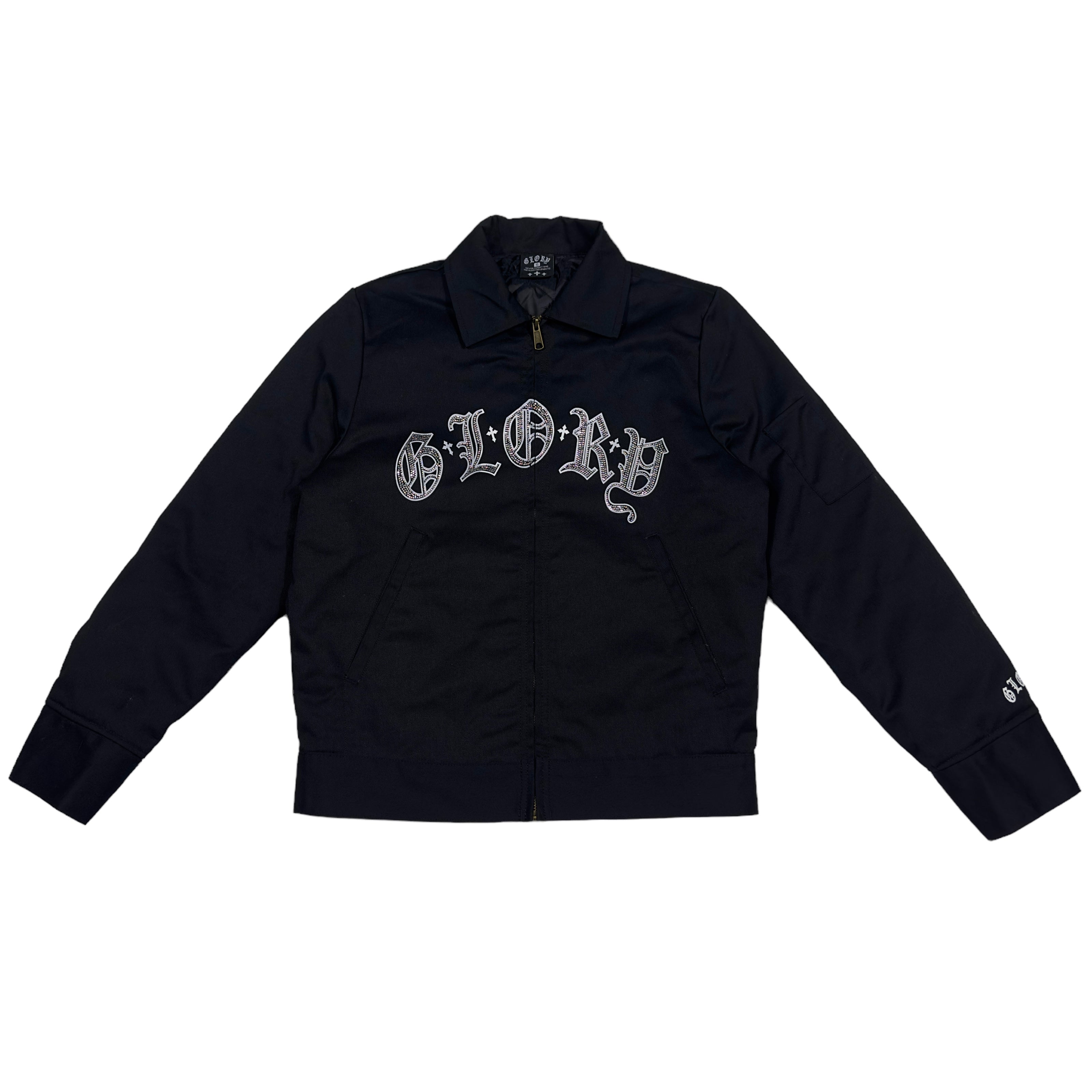 Black rhinestone clearance jacket