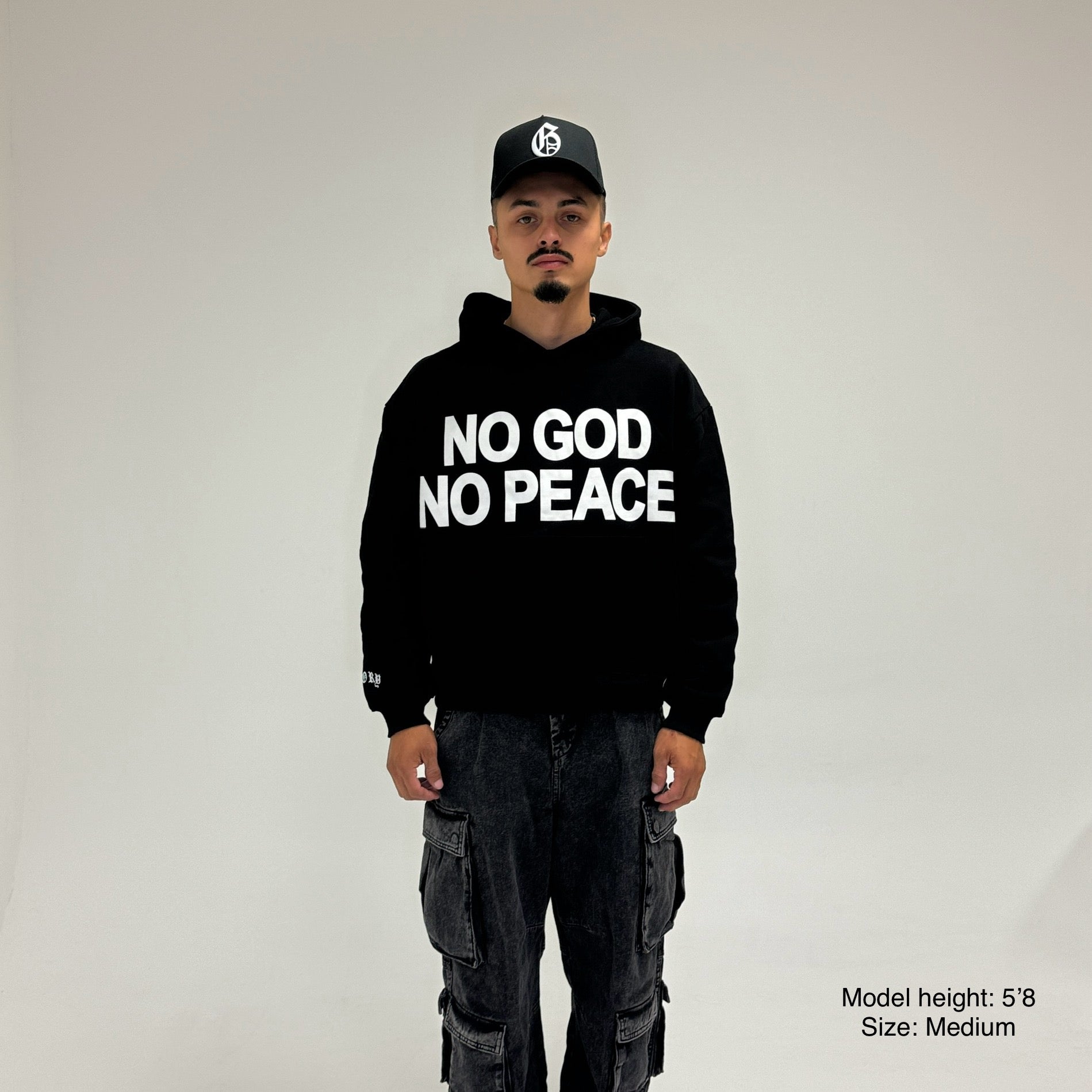 No God No Peace Hoodie - Black