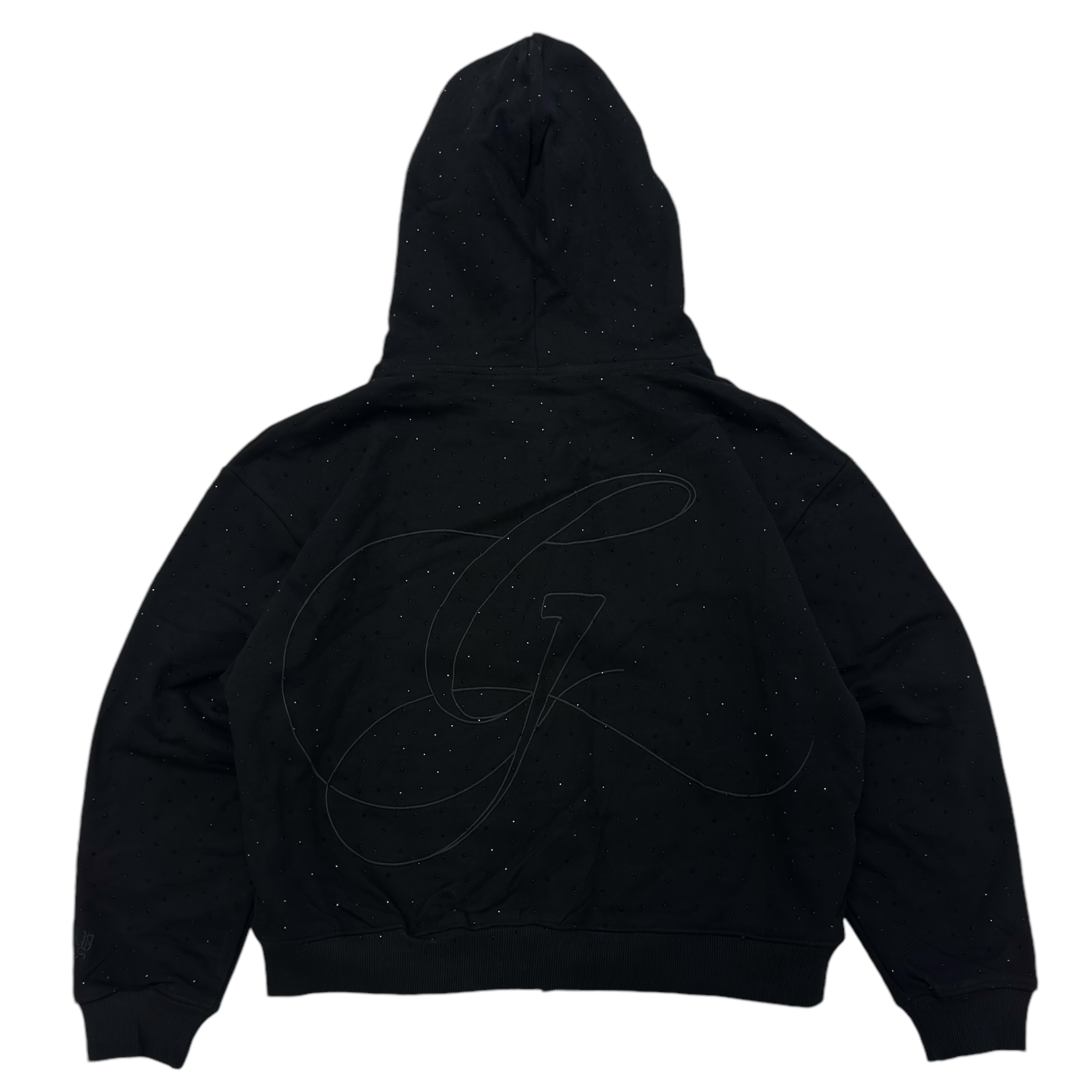 D&G black rhinestone hoodie ブラック BLACK RHINESTONE GENG HOODIE – Kanto Starter